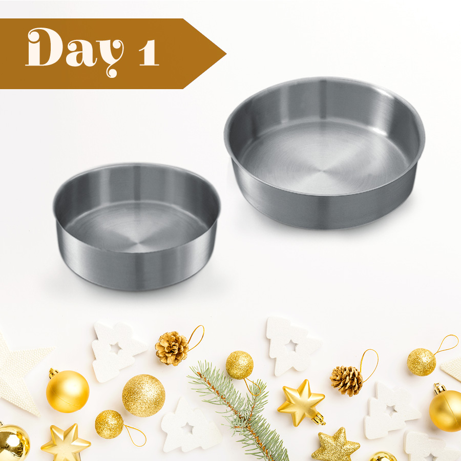 Day one Win a set of AMC Baking Tins AMC Cookware